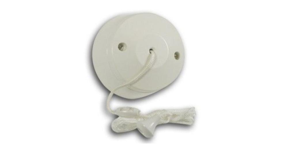 10 amp 2-way pull-cord switch in off white