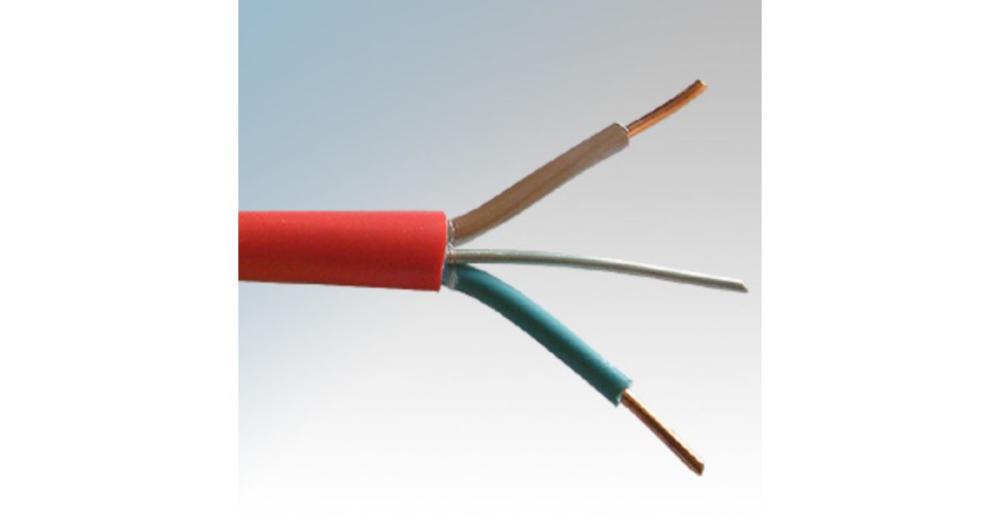 2 Core + Earth 1.5mm Red Fire Resistant Cable