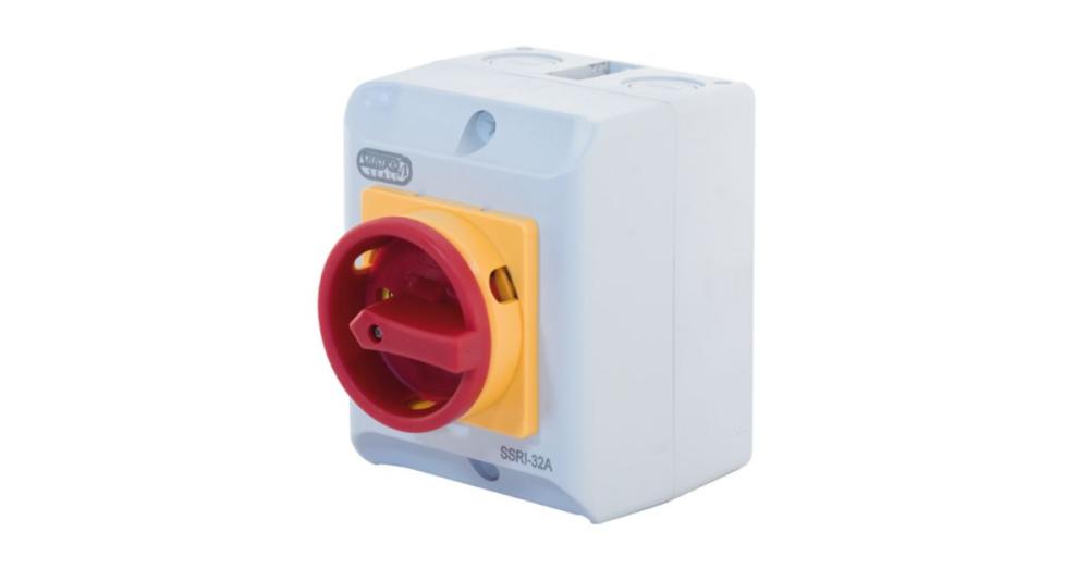 32 Amp 4 Pole Rotary Isolator Switch IP65 Rated Selectric