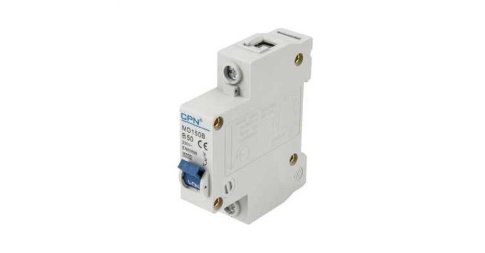 50 Amp 6kA Single Pole (Type B) MCB Cudis