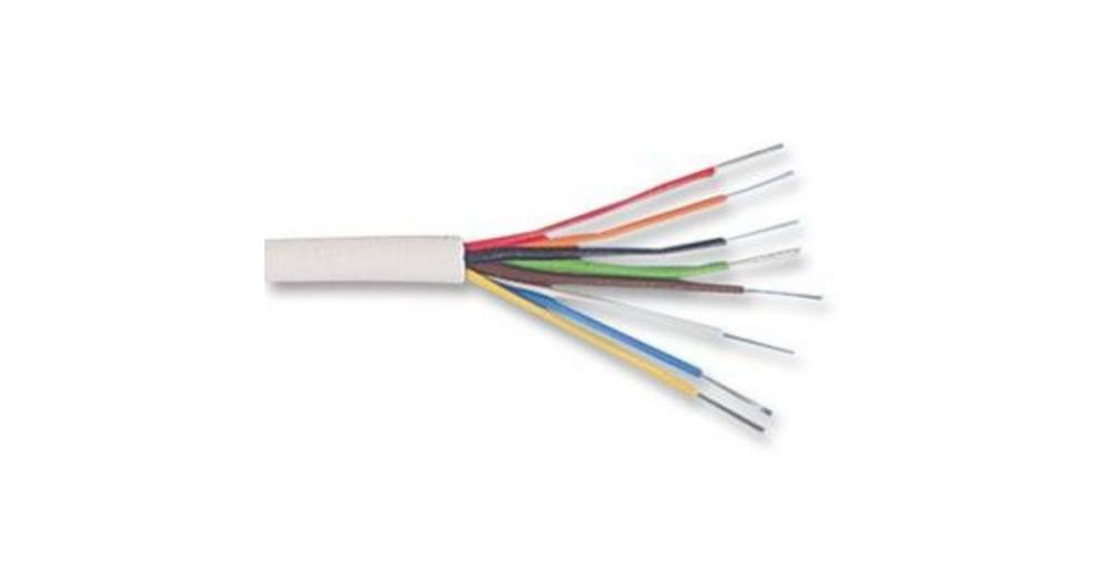 8 Core Alarm Cable White