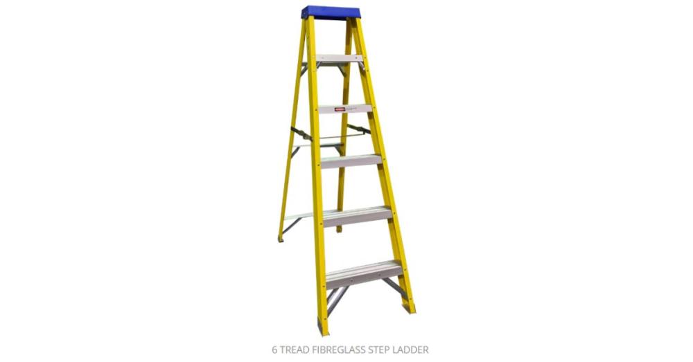 Deligo 6 Tread Fibreglass Stepladder