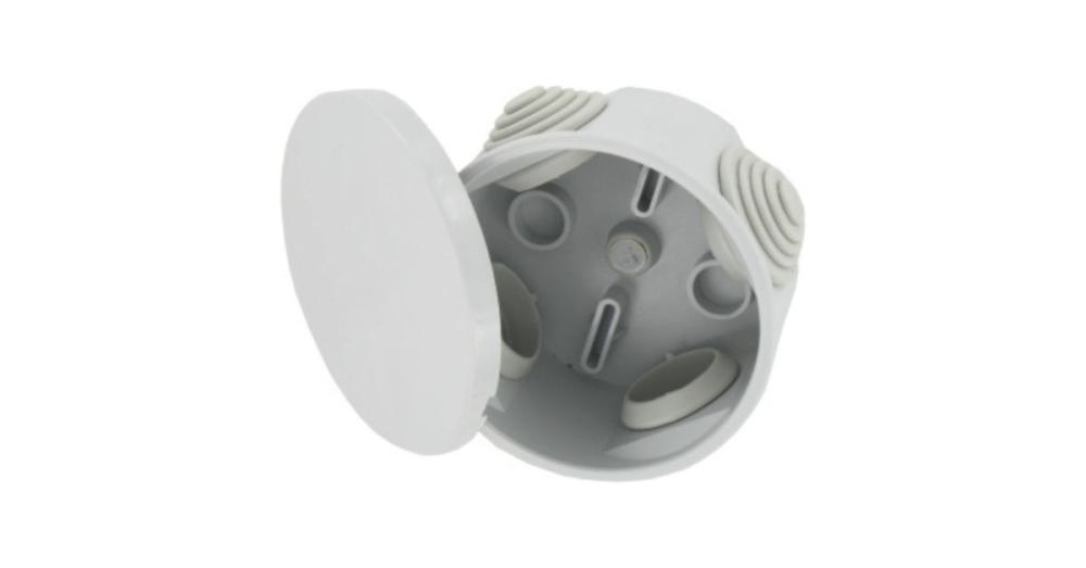 Deligo Round Junction Box with Grommets IP44