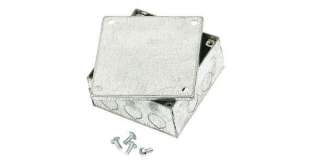 Galvanised Adaptable Box 6X6X2 IP44 Enclosure