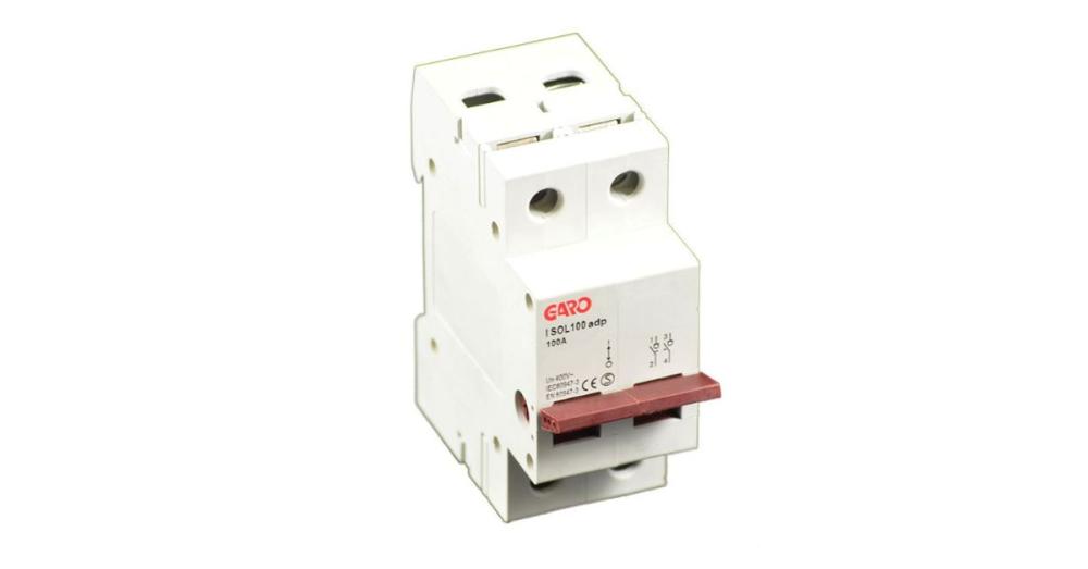Garo 100A 2 Pole Mains Isolator Switch