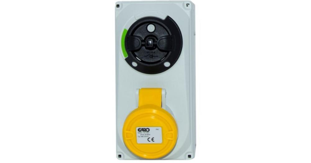 Garo 16A 3-Pole 100-130V Interlocked Socket
