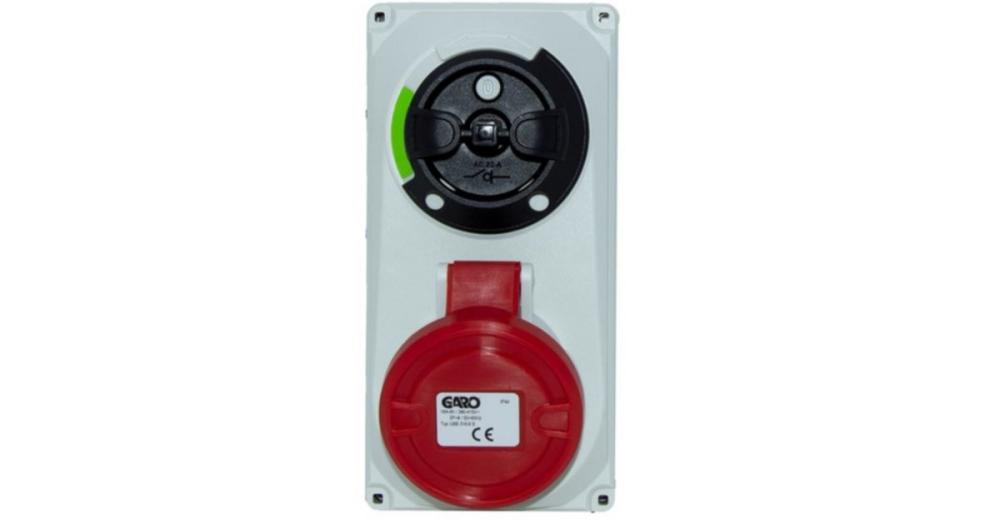 Garo 16A 4-Pole 400V Interlocked Socket