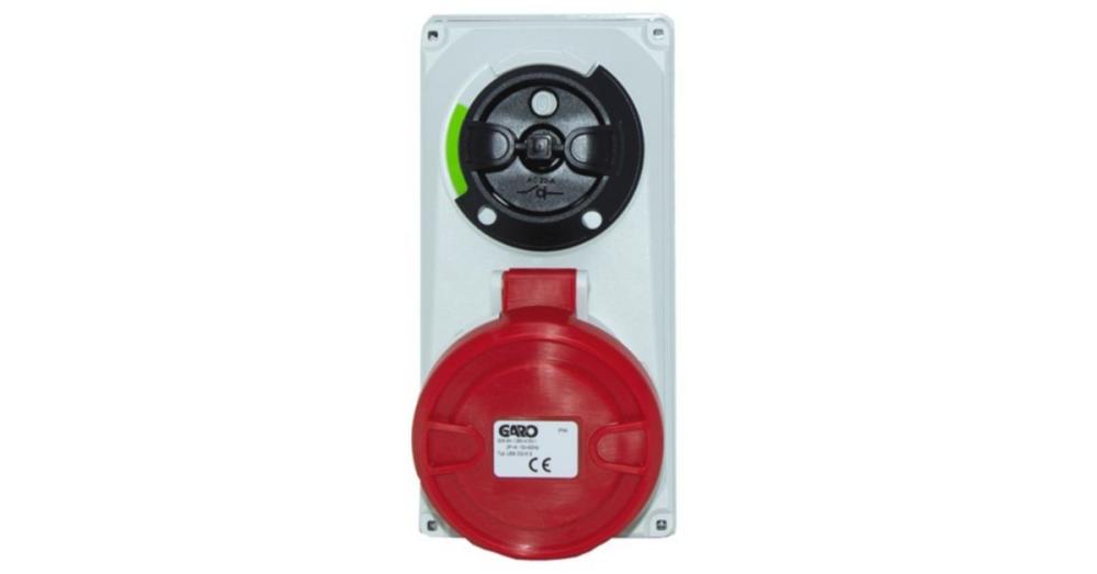 Garo 32A 4-Pole 230-400V Interlocked Socket