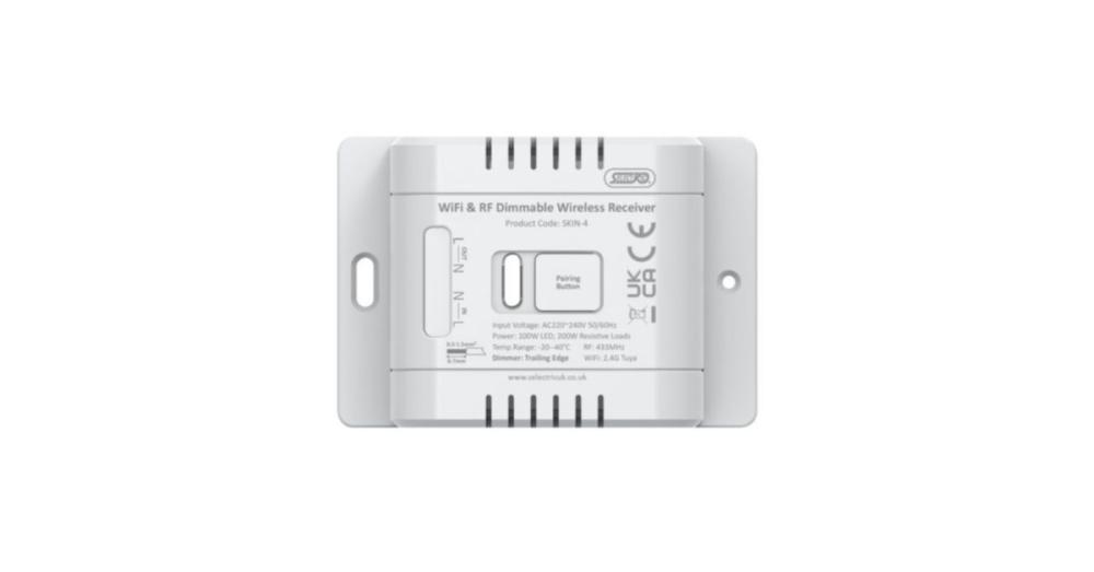 Selectric Kinetic 2.5A RF wireless receiver used with kinetic wireless switches