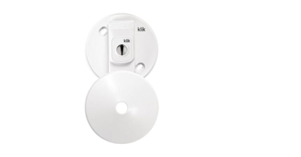 Klik 3 Pin Pre-Wired Plug-in Ceiling Rose White
