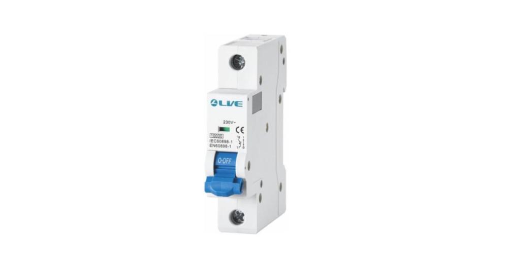 Live Electrical 1 Pole 16 Amps B Curve 10KA MCB