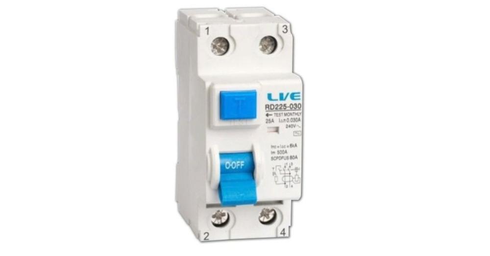 Live Electrical 80A 30mA 2 Pole RCD