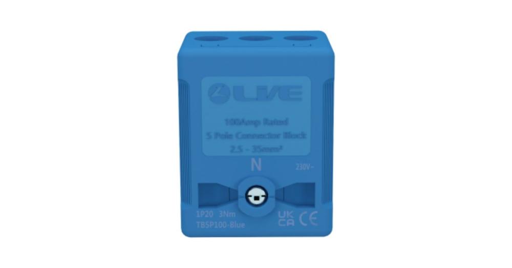 Live Electrical Blue Terminal Block