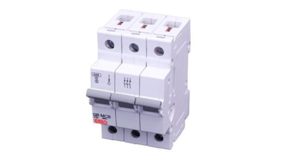MCB 3 Pole 63A Characteristic C 6kA - Mini Circuit Breaker GARO