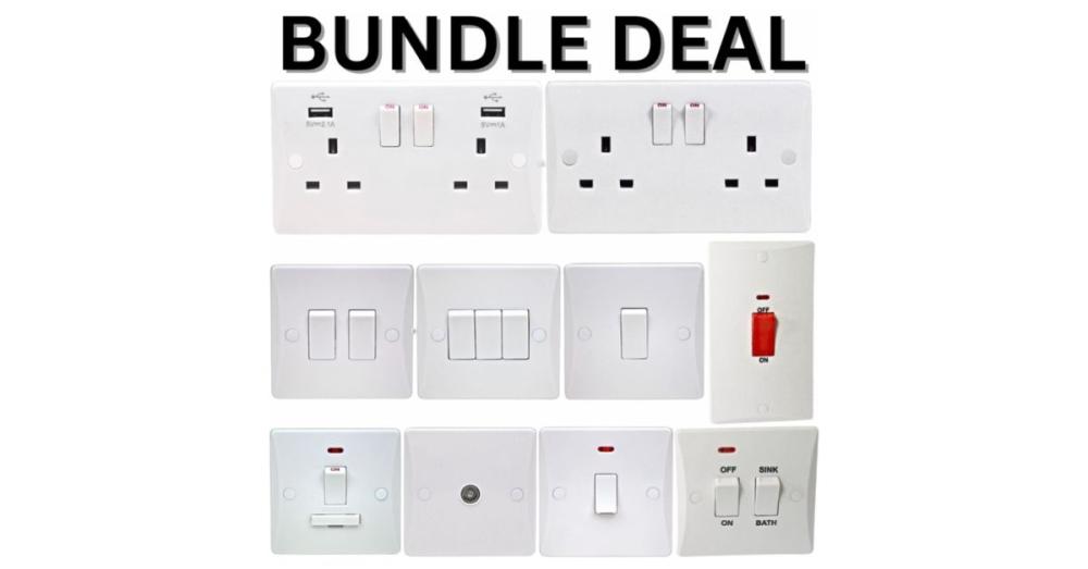 Pearl Slimline Switches and Sockets Bundle