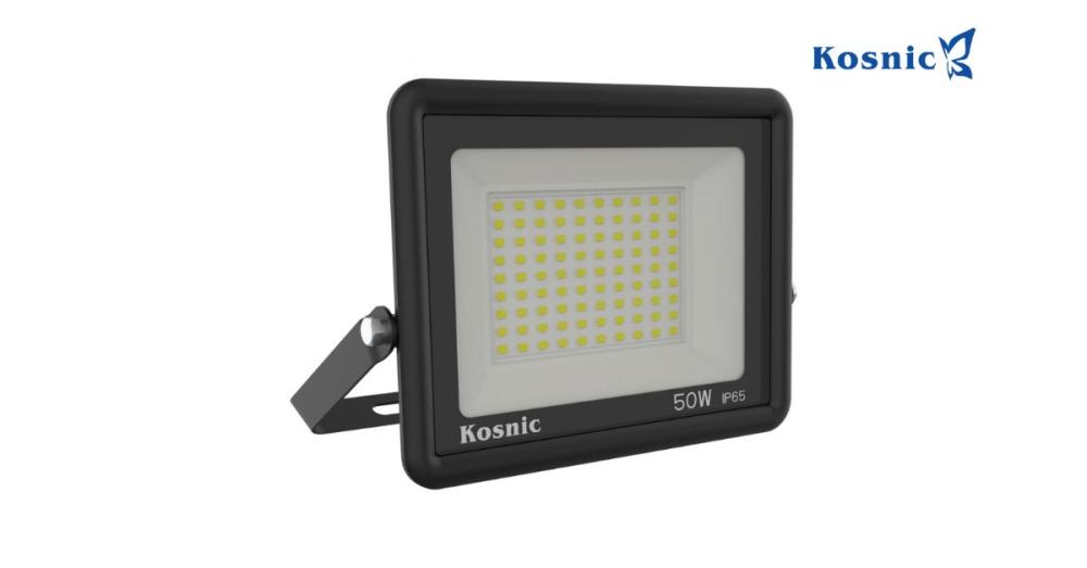 Rhine 50W LED Floodlight 6500K Black Kosnic