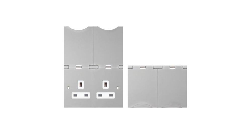 Selectric 2 Gang 13 Amp Floor Socket Unswitched