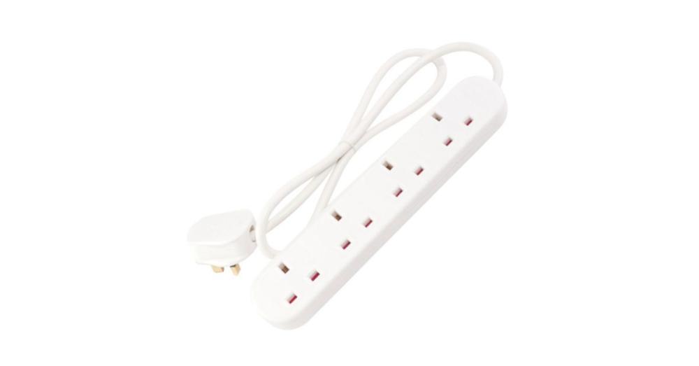 Selectric 4 Gang 13 Amp Unswitched Extension Lead 5m