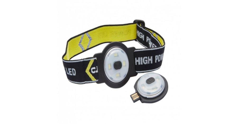 USB Rechargeable LED Head Torch x2