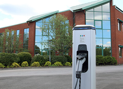 Commercial EV Charger at Meteor Electrical 