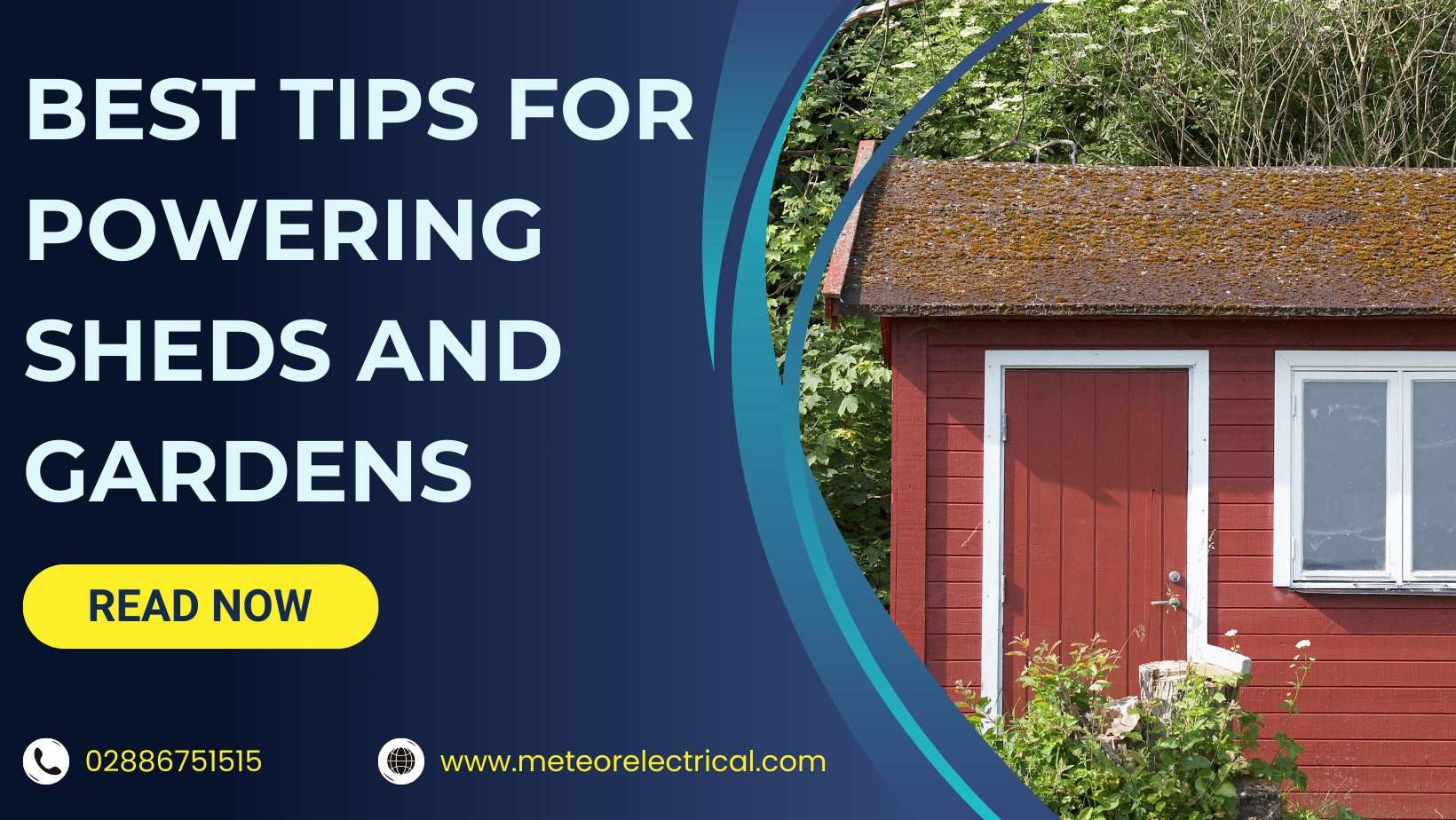 10 Expert Tips for Safely Powering Your Shed or Garden - Meteor Electrical Guide