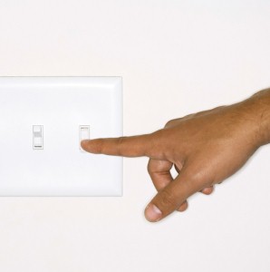 A dimmer switch 'is key to changing mood of a room' 