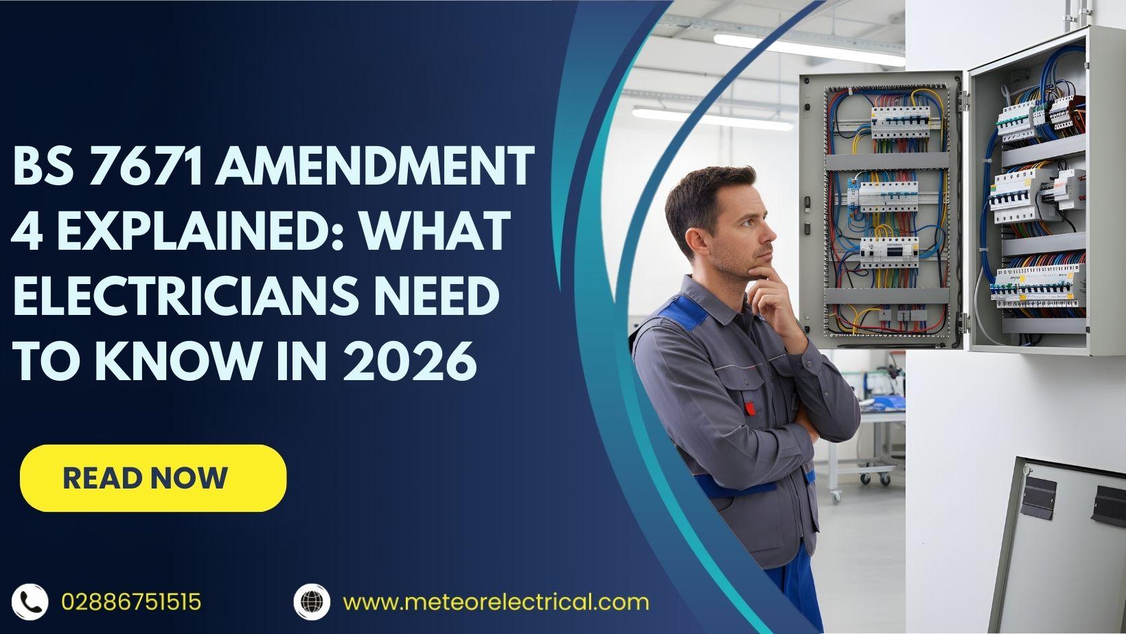 BS 7671 Amendment 4 Explained: What Electricians Need to Know in 2026
