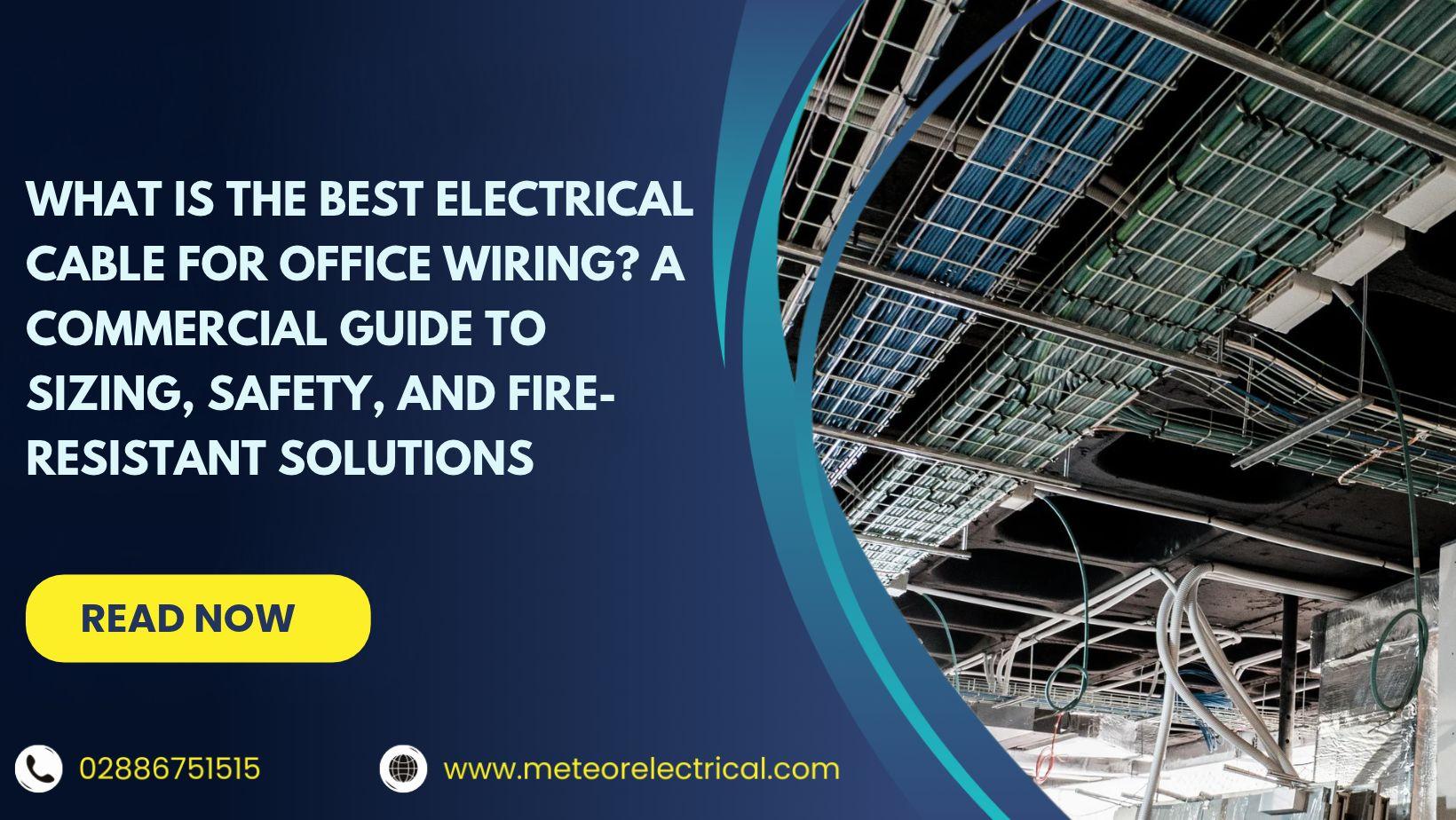 What Is the Best Electrical Cable for Office Wiring? A Commercial Guide to Sizing, Safety, and Fire-Resistant Solutions
