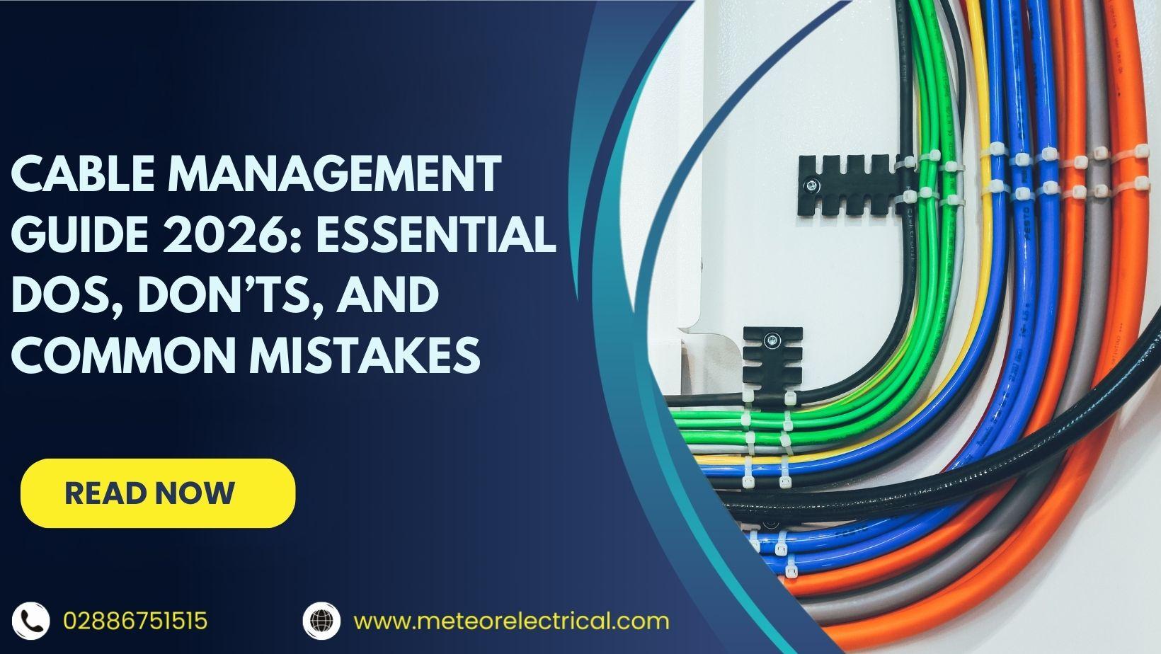 Cable Management Guide 2026: Essential Dos, Don’ts, and Common Mistakes
