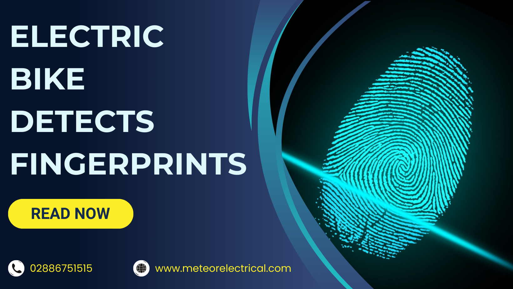 Electric bike recognises rider's fingerprint