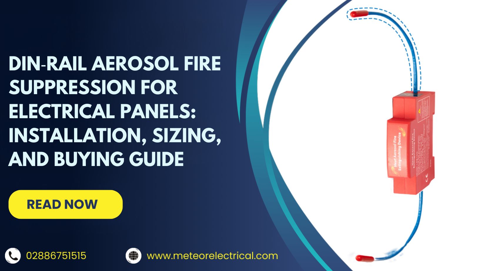 DIN‑Rail Aerosol Fire Suppression for Electrical Panels: Installation, Sizing, and Buying Guide