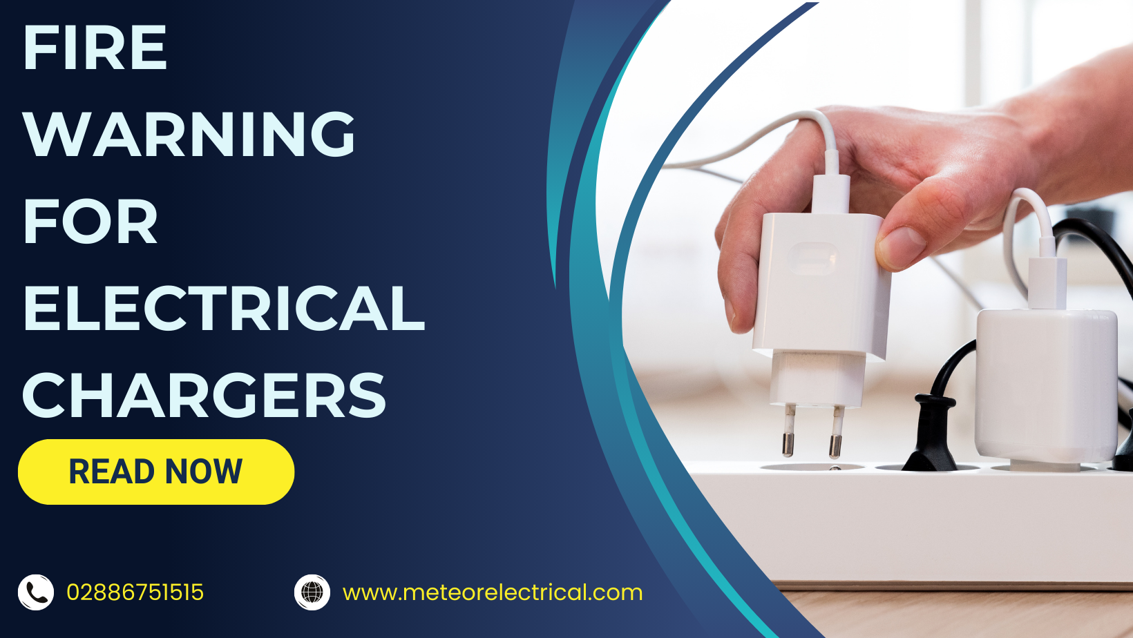 Fire warning about electrical chargers
