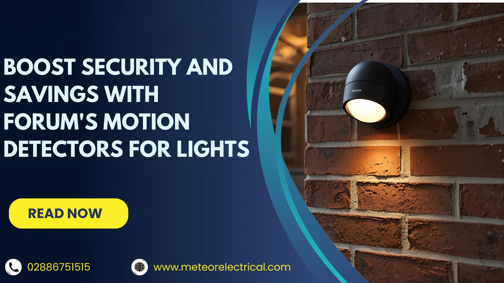 Boost Security and Savings with Forum's Motion Detectors for Lights