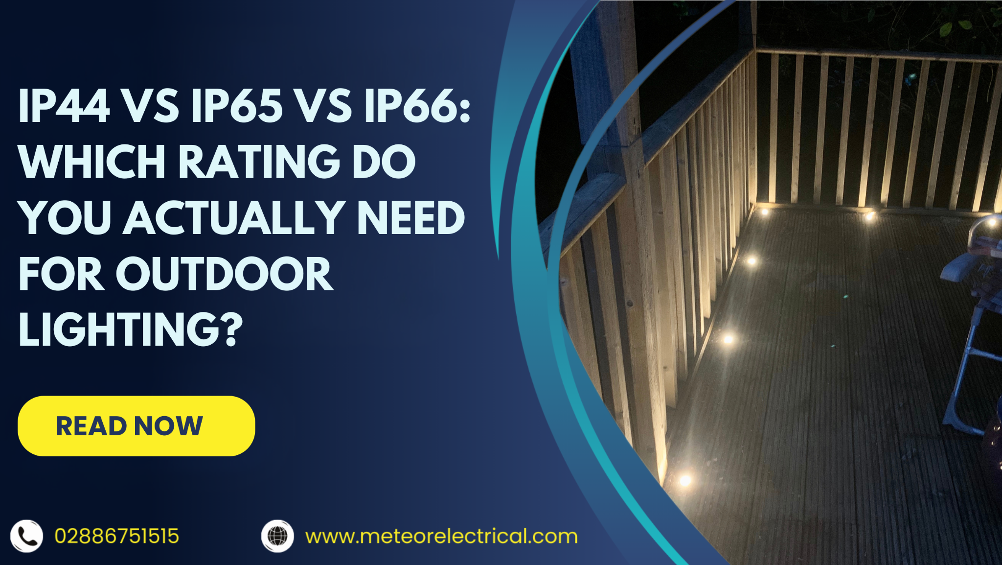 IP44 vs IP65 vs IP66: Which Rating Do You Actually Need for Outdoor Lighting?