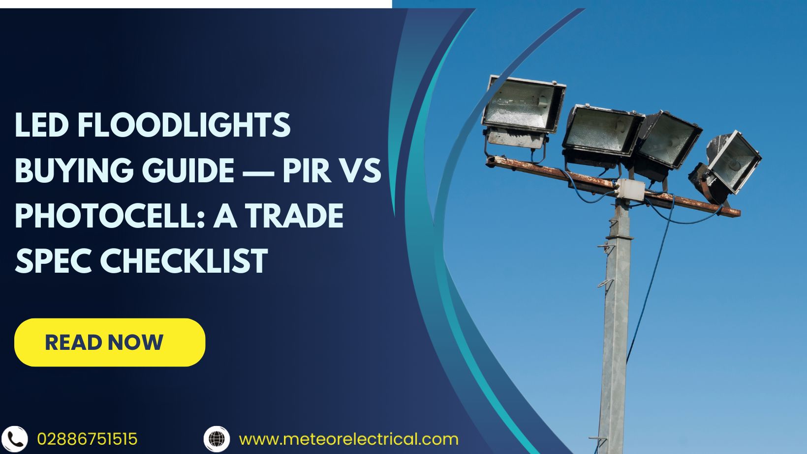 LED Floodlights Buying Guide — PIR vs Photocell: A Trade Spec Checklist
