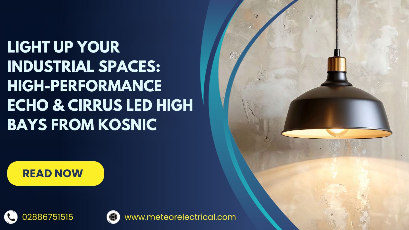 Light Up Your Industrial Spaces: High-Performance Echo & Cirrus LED High Bays from Kosnic