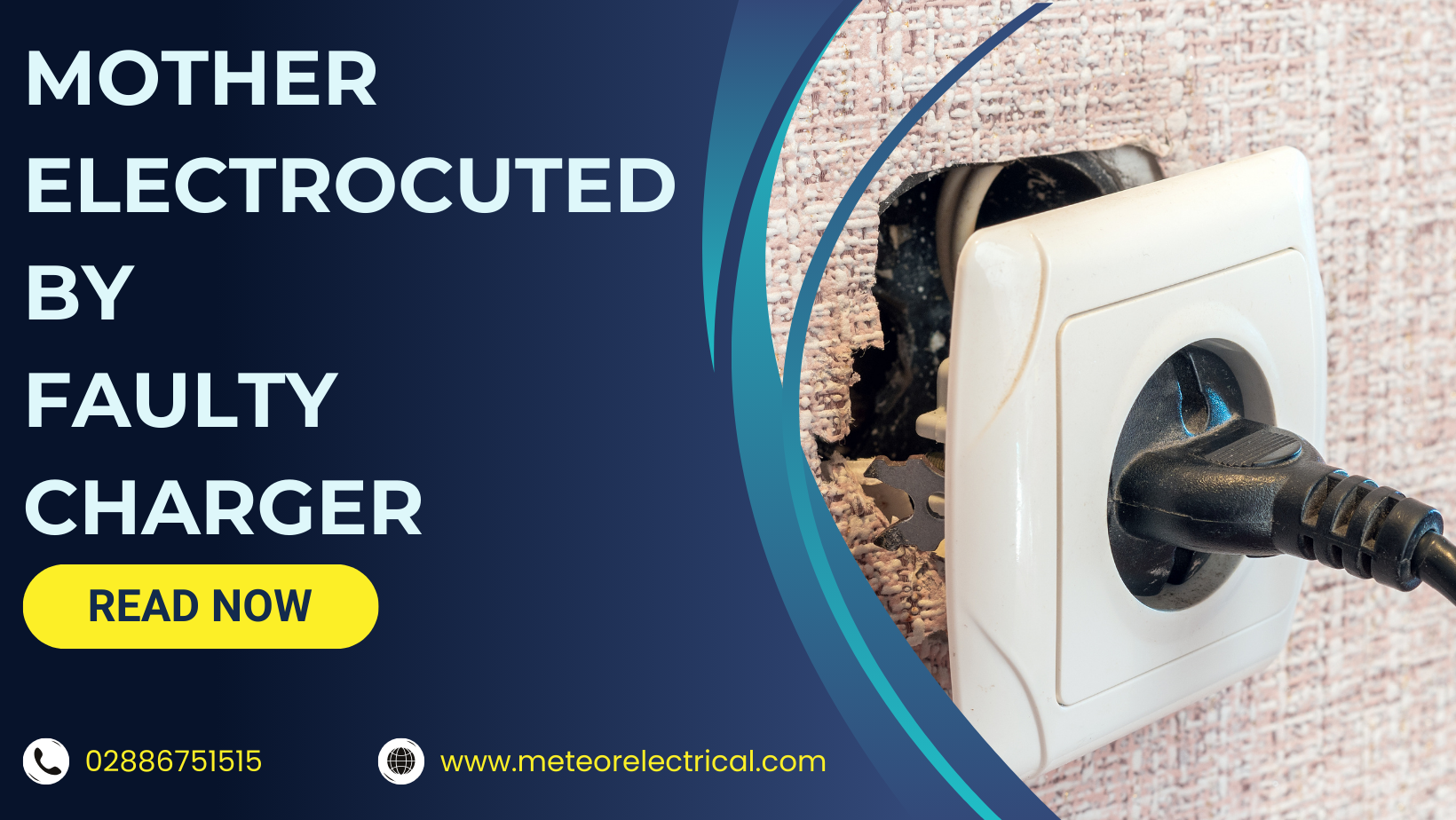 Mother of two, electrocuted by a faulty phone charger 