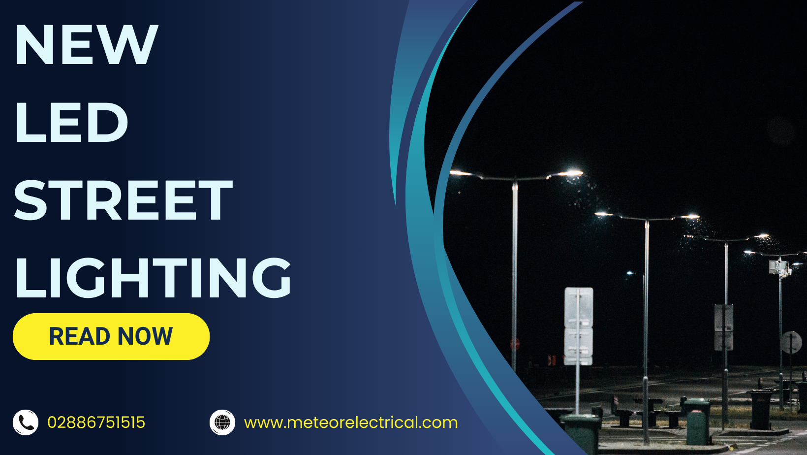 New LED street lighting for NI