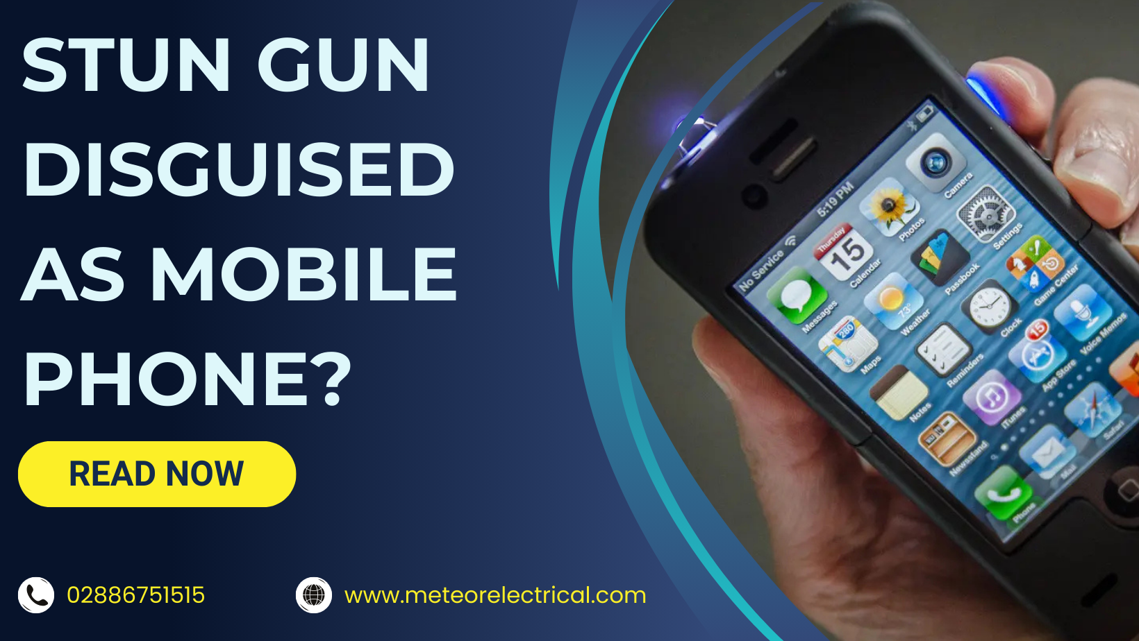 Stun gun disguised as a mobile phone