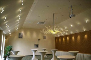 Use a dimmer system to create atmosphere 