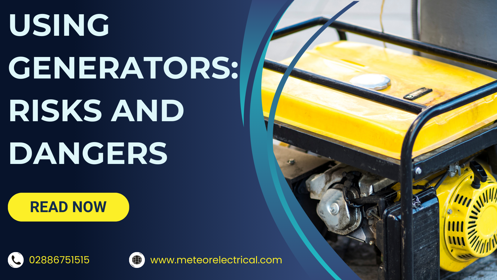 Use your generator with caution