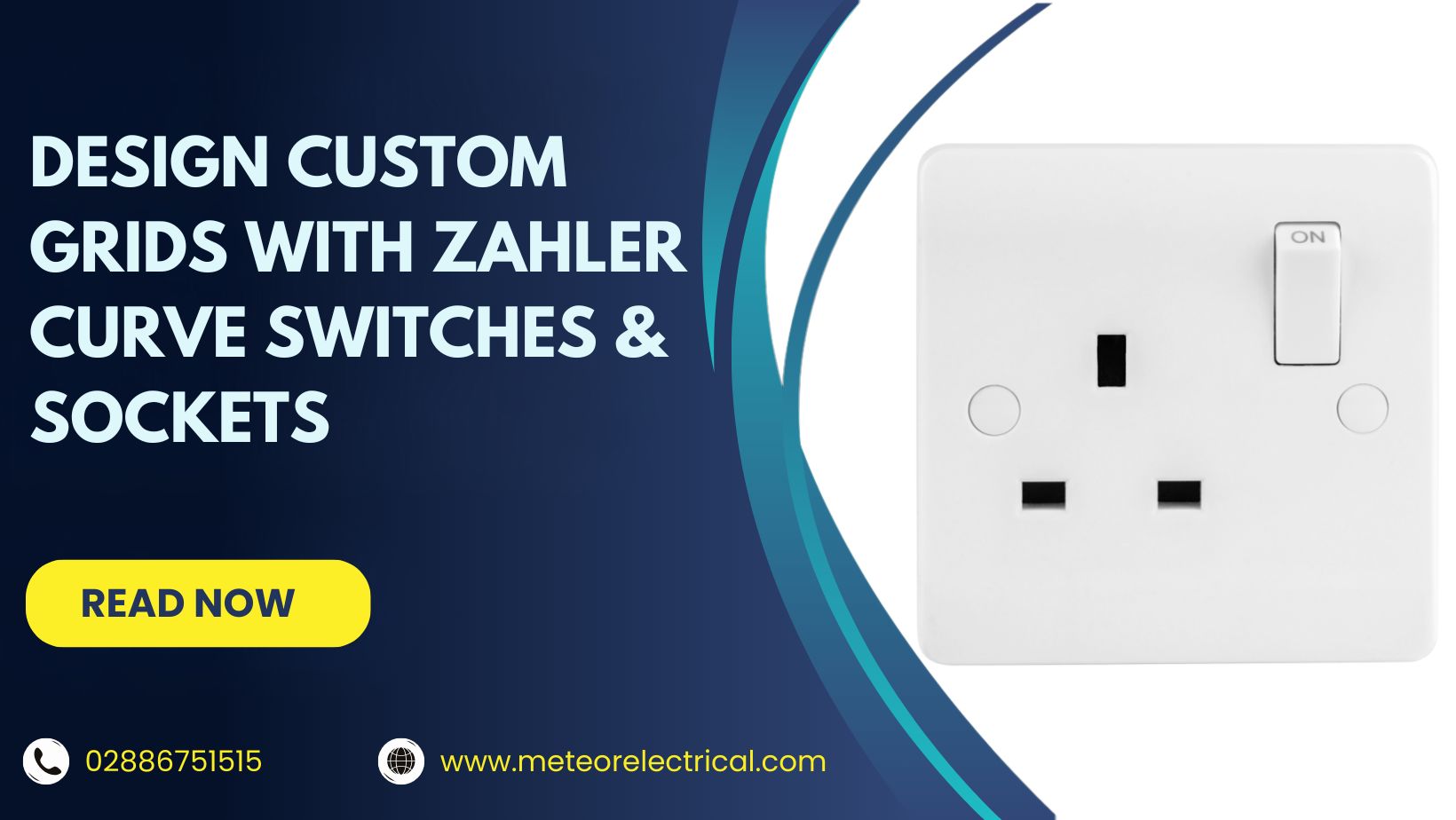 Design Your Own Custom Grid System with the Stylish Zahler Curve Range of Switches and Sockets