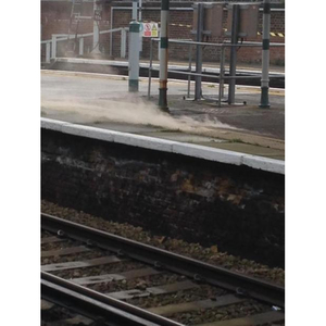 Electrical cable explosion at train station
