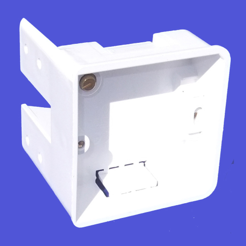 PEMCO 1 Gang PVC Side Fixing Box 75mm x 75mm
