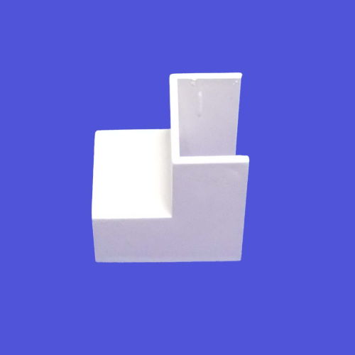 40mm x 25mm Mini Trunking Internal Bend – White Trunking Accessory (10746)