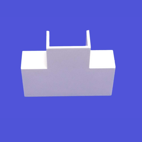 40mm x 25mm Mini Trunking Tee Piece – White Trunking Accessory (10749)