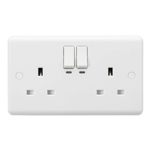 13A 2G Smart Switched Curved Socket with Meteor Electrical 