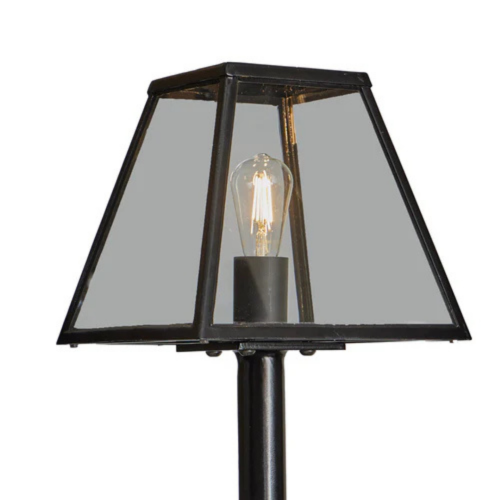 HARTE Contemporary lamp post in Galvanised Steel 1.8m