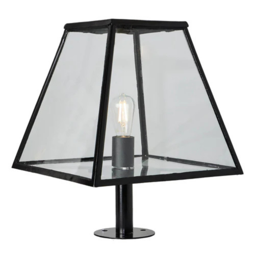 HARTE Contemporary pier light in Galvanised Steel 0.53m