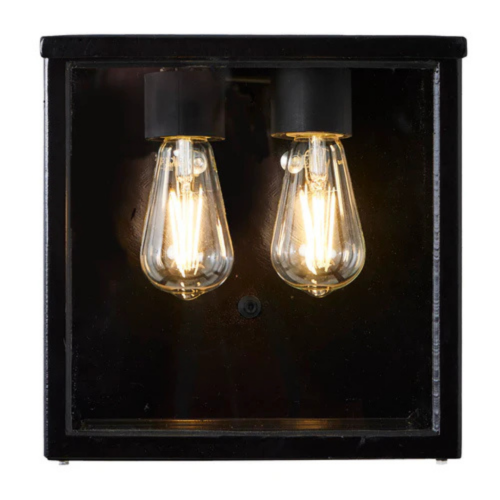 HARTE Contemporary square flushed wall light 0.29m